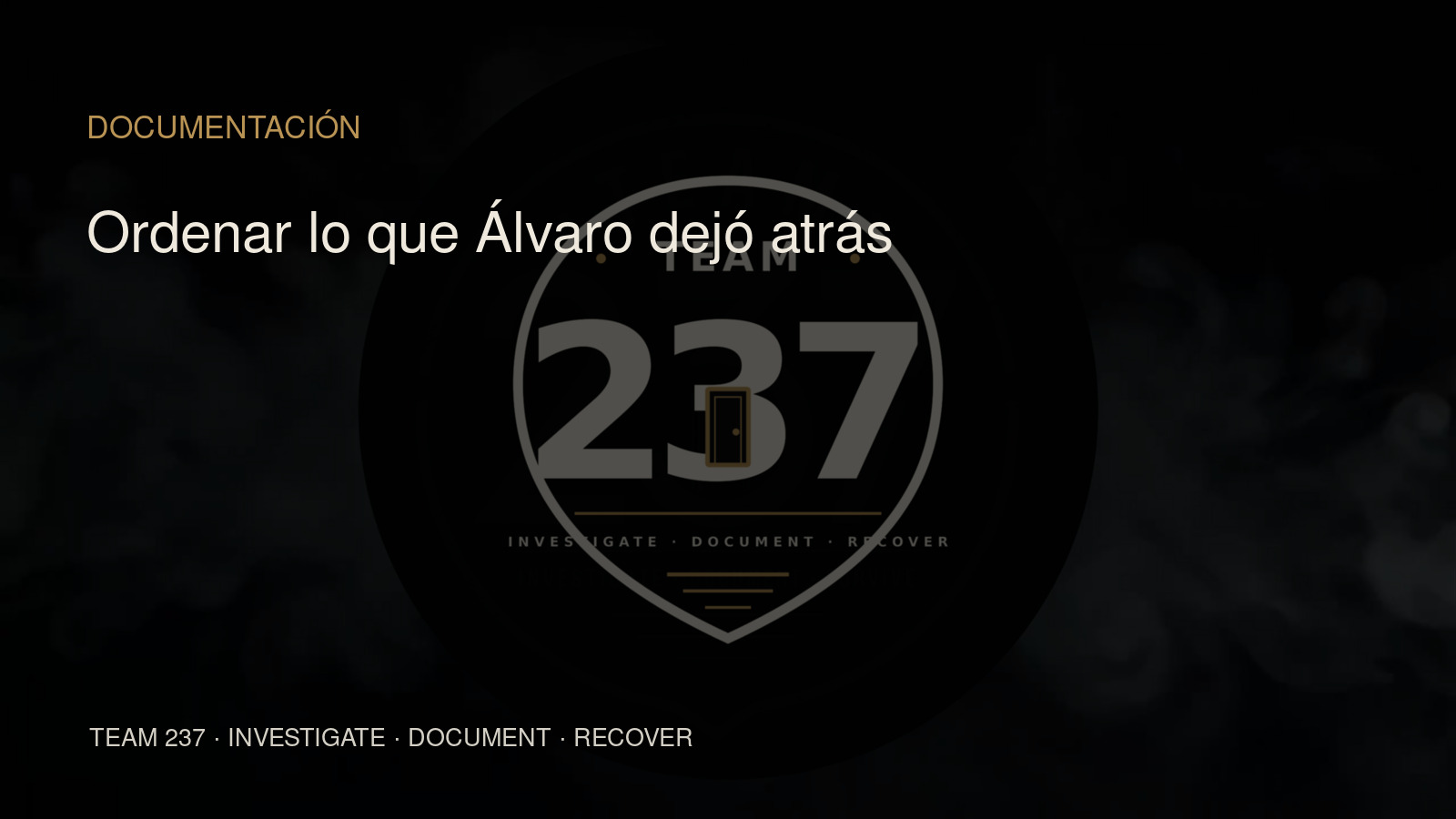 Cabecera editorial de la nota sobre documentación